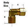 Compression Forged Male Elbow Diagram